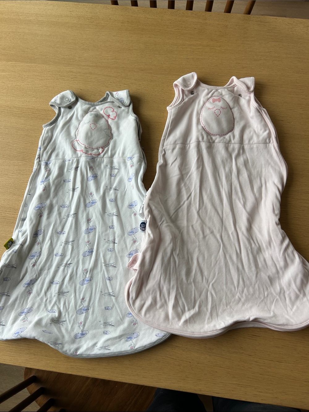 Nested bean Sleep Sack - Pink and Light Blue